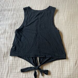 lululemon athletica Black Tie-Back Tank Top